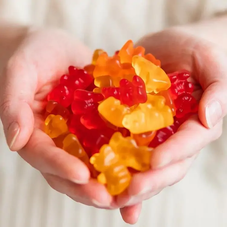 Colorful gummy bears product