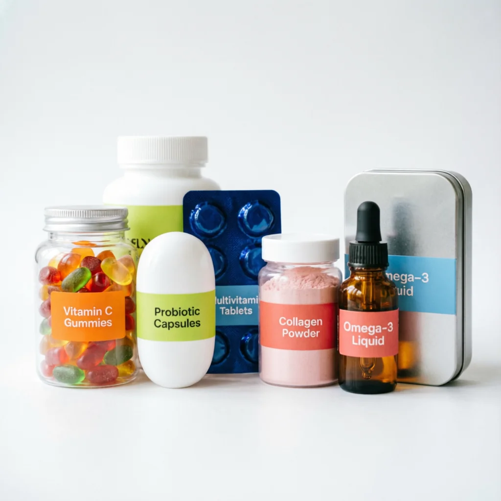 We produce a variety of supplements.
