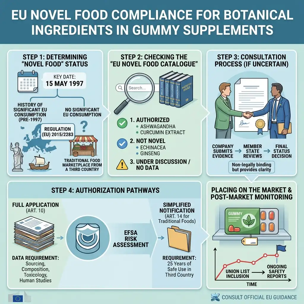 EU Novel Food Compliance for Botanical Ingredients in Gummy Supplements